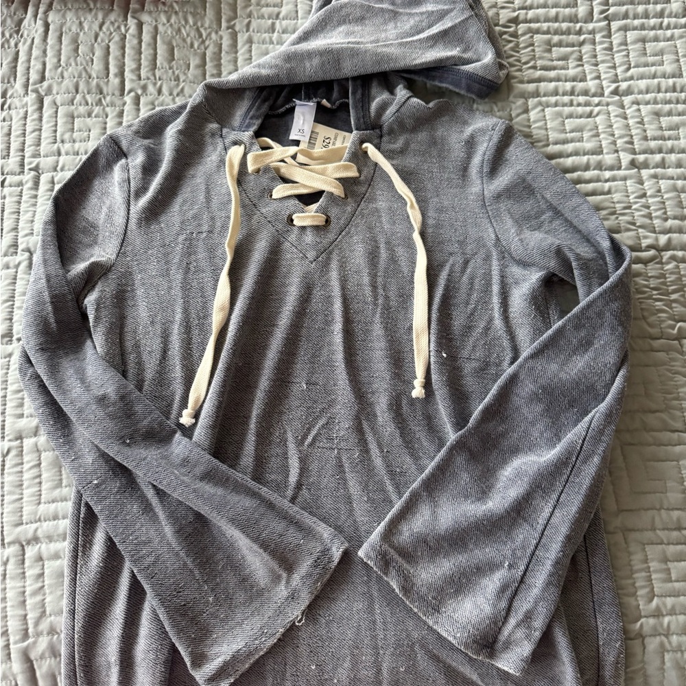 Alternative Blue Hooded Top